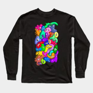 30 COLORFUL BLOB MONSTERS Long Sleeve T-Shirt